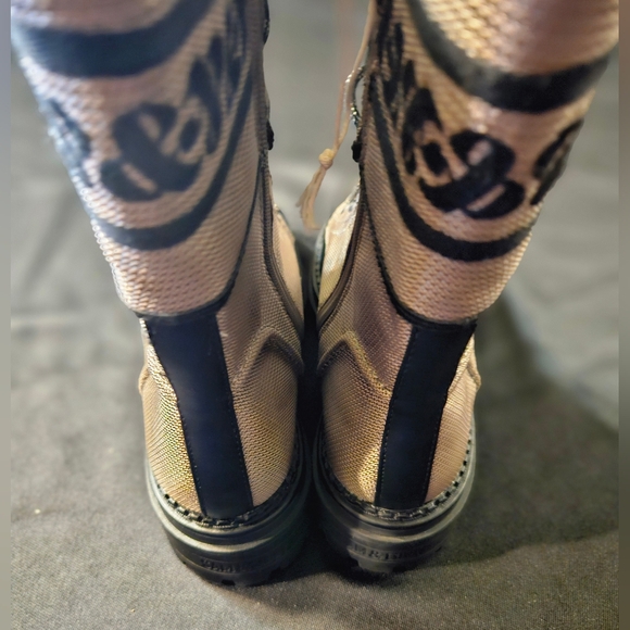 SAM & LIBBY "Stella" Combat Boot Khaki Black, Size 7.5 (NWOT) - Picture 3 of 15